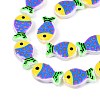 Dyed & Heated Glass Enamel Beads GLAA-T023-45M-3