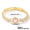 Minimalist Brass Rhinestone Chain Bracelets for Women OD4455-1-1
