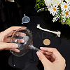 Transparent Glass Candle Holders with Candle Wick LS-DIY-WH0308-996B-3