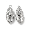 Brass Micro Pave Clear Cubic Zirconia Pendants KK-H460-32P-1