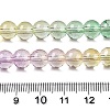 Baking Paint Transparent Glass Beads X-DGLA-M001-8mm-02-5