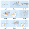 DIY Acrylic & Crackle Dangle Earring Making Kits DIY-SC0016-55-4