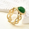 304 Stainless Steel Cuff Rings for Women RJEW-U062-02A-02G-3