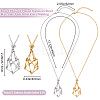 2Pcs 2 Styles 304 Stainless Steel Macrame Pouch Necklace Making for Gemstone Nuggets NJEW-BBC0001-22-2