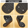 3Pcs 3 Style PU Leather Flat Round Bag Bottom FIND-WR0004-43A-2