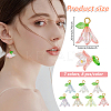 56Pcs 7 Colors Acrylic Pendants PALLOY-DC00026-2