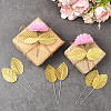 Handmade Silk Cloth Artificial Leaf AJEW-WH20070-073A-5