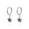 Non-Tarnish 304 Stainless Steel Flower Dangle Earrings for Women BI5693-2-1