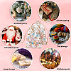 80Pcs 2 Styles Heart Printed Organza Bags OP-BBC0001-04D-5