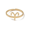 Real 18K Gold Plated 304 Stainless Steel Adjustable Finger Ring RJEW-L115-01G-04-2