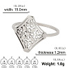 201 Stainless Steel Finger Rings FS-WG07FAA-04-3