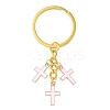 Alloy Enamel Cross Keychains KEYC-YW00212-01-1