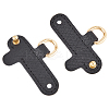Microfiber Imitation Leather Undamaged Bag D Ring Connector PURS-WH0005-35KCG-02-1