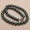 Dyed Shell Pearl Round Beaded Necklaces for Women WG18377-53-1
