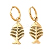 304 Stainless Steel Fish Hoop Earrings EJEW-K268-42G-4