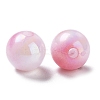 Two Tone Opaque Acrylic Beads SACR-P024-01A-W06-2