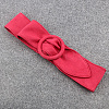 Faux Suede Waist Belt with Clasp for Shirt Dress Overcoat AJEW-WH20019-26B-3