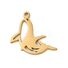 304 Stainless Steel Charms STAS-S138-01G-01-1