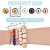200Pcs 5 Colors Rack Plating Brass Beads KK-PH0011-70-2