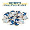 40Pcs 2 Colors Alloy Enamel Pendants ENAM-DC0001-17-3