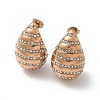 304 Stainless Steel Teardrop Stud Earrings EJEW-B108-06RG-4