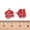 304 Stainless Steel Red Enamel Charms STAS-M102-64P-3