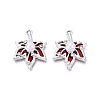Alloy with ABS Imitation Pearl & Crystal Rhinestone & Acrylic Pendants PALLOY-Q466-04P-03-1