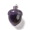 Natural Amethyst Pendants G-M393-01P-04-2