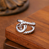 304 Stainless Steel Cuff Open Rings FS-WGBDC75-02-1