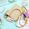 Straw Zipper Crossbody Bags AJEW-WH20019-41-3