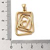 Golden Plated 304 Stainless Steel Pendants STAS-L272-004G-01-3