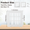 3Pcs 3 Styles HDF High Fiber Density Board Reflection Display Board AJEW-CN0002-89C-2
