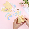 12Pcs 4 Styles Flower Printed 3D Teapot Shaped Paper Candy Gift Boxes with Ribbon DIY-SP0006-38-4