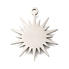 Anti-Tarnish 201 Stainless Steel Pendants STAS-B076-01P-05-1