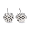 Brass Stud Earrings EJEW-D288-15P-2