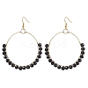 Glass Dangle Earrings EJEW-JE05817-01-1