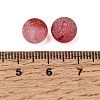 Frosted Transparent Glass Beads GLAA-A045-04J-3