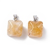Natural Citrine Pendants G-C002-02G-3