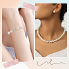 8Pairs 2 Colors Brass Micro Pave Cubic Zirconia Bead KK-SC0004-26-5