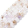 Natural Rutilated Quartz Beads Strands G-K245-A04-05-1