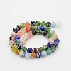 Round Millefiori Glass Beads Strands X-LK-P025-03-2