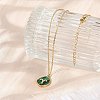 304 Stainless Steel Micro Pave Cubic Zirconia constellation Pendant Necklaces NJEW-R021-01G-01-3