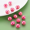 Opaque Acrylic Beads TACR-S154-10F-02-3