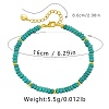 Bohemian Style Synthetic Turquoise Rondelle Beaded Bracelets for Women NJ4961-6