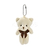 PP Cotton Mini Animal Plush Toys Bear Pendant Decoration HJEW-C002-03C-1