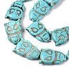 Synthetic Turquoise Beads Strands UNKW-T001-16-3