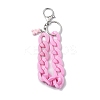 Acrylic Curb Chain Keychain KEYC-JKC00632-04-1