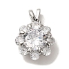 Micro Pave Cubic Zirconia Pendants KK-S351-01P-03-1