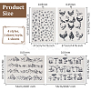 4Sheets 4 Styles Paper Ceramic Decals DIY-OC0014-68-2