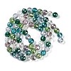 Electroplate Glass Beads Strands EGLA-B009-03-3